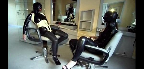 Two sexy girls in latex getting naughty